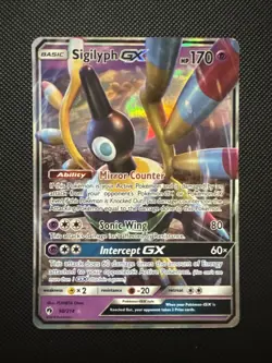 Sigilyph GX 98/214 Sm-Lost Thunder Holo Sun & Moon Pokemon - Image 1