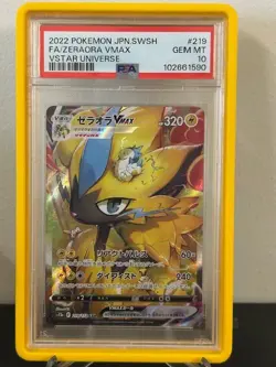 2022 Pokemon Japanese SWSH FA/ZERAORA VMAX VStar Universe PSA 10 219/172 SAR - Image 1