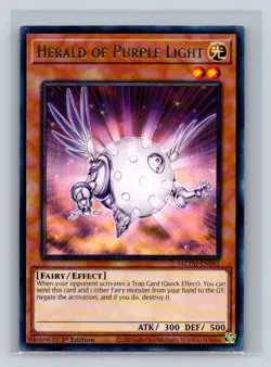 Herald of Purple Light #MZTM-EN061 Maze of the Master Yugioh TCG NM - Image 1