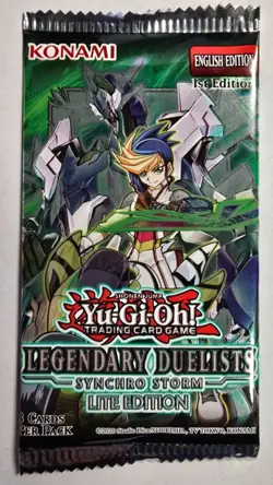 Konami Yu-Gi-Oh Legendary Duelists Synchro Storm Trading Card Game 1 Pack - Image 1