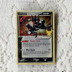 PokÃ©mon TCG Greninja Gold Star SWSH144 25th Celebrations Promo Card Sealed - Image 1