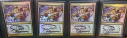 MTG 4 X Abrupt Decay Return to Ravnica Foil SHADOW SIGNED BY ARTIST - Image 1