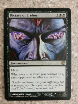 Dictate of Erebos Journey into Nyx Regular - MTG - LP - FREE AND FAST SHIPPING! - Image 1