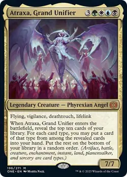 NM Atraxa, Grand Unifier, MTG, Phyrexia: One, Magic the Gathering, 196 - Image 1