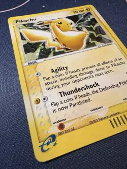 Pikachu Black Star Promo E-Reader Holo Pokemon 2003 #012 MP - Image 4