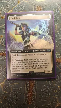 1 x Zack Fair (Extended Art Foil) Final Fantasy Card MTG - Image 1