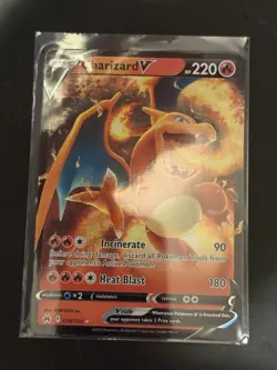 PokÃ©mon TCG Charizard v Crown Zenith Holo Ultra Rare Card 018/159 NM/M Condition - Image 1