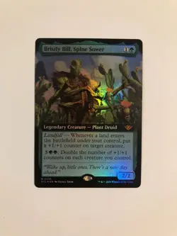 MTG Bristly Bill, Spine Sower Extended Art Foil â€“ OTJ â€“ Never Played - Mint - Image 1