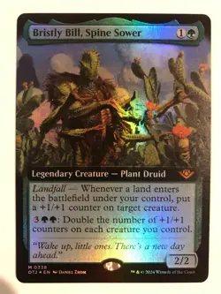 MTG Bristly Bill, Spine Sower Extended Art Foil â€“ OTJ â€“ Never Played - Mint - Image 2