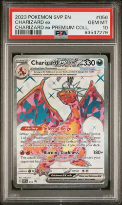 PSA 10 Gem Mint 2023 Pokemon Charizard EX SVP EN 056 Black Star Promo - Image 1