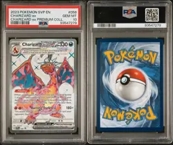 PSA 10 Gem Mint 2023 Pokemon Charizard EX SVP EN 056 Black Star Promo - Image 3