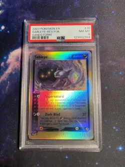 2003 Pokemon EX Sableye Reverse Foil Sandstorm #10 PSA 8 - Image 1