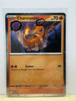 Pokemon TCG Charmander 047 - NM Promo **2 Swirls** - Image 1