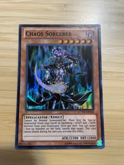Yugioh! 1x Chaos Sorcerer LCYW-EN248 Super Rare NM - Image 1