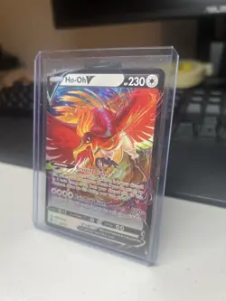 Ho-Oh V 140/195 Silver Tempest Ultra Rare Holo Pokemon TCG Card NM - Image 2