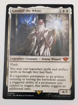 Gandalf the White Lord of the Rings LTR 1x MTG Magic Gathering x1 Regular #19 - Image 1