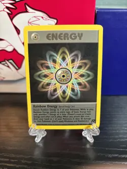 2000 Pokemon Classic - Team Rocket Rainbow Energy #80 Light Play - Image 1