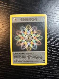 2000 Pokemon Classic - Team Rocket Rainbow Energy #80 Light Play - Image 2