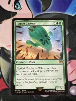Magic the Gathering MTG Jumbo Cactuar FINAL FANTASY NM - Image 1
