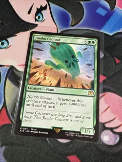 Magic the Gathering MTG Jumbo Cactuar FINAL FANTASY NM - Image 2