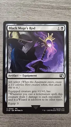 x4 Black Mage's Rod (C) #90 FINAL FANTASY MTG NM - Image 1