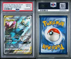 Pokemon TCG Celebi & Venusaur GX SM167 Tag Team Black Star Promo NEAR MINT PSA 8 - Image 3
