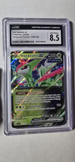 Iron Leaves ex: 025/162 - Temporal Forces - Pokemon Card (NM ) - Image 1