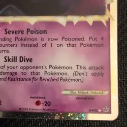 Pokemon Card: Crobat PRIME HOLO 84/95 HGSS Unleashed Set ULTRA Rare! - Image 9