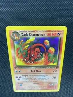 2000 Pokemon Team Rocket 1st Edition Dark Charmeleon 32/82 in OneTouch Case - Image 7