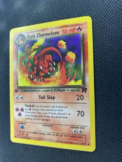 2000 Pokemon Team Rocket 1st Edition Dark Charmeleon 32/82 in OneTouch Case - Image 8