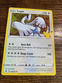 Lugia 022/025 Holo Rare Celebrations 25th Anniversary Pokemon Card NM - Image 1
