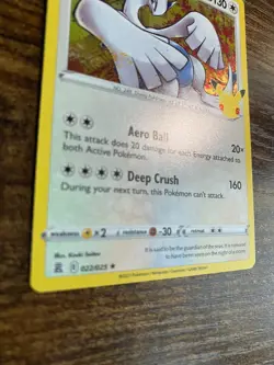 Lugia 022/025 Holo Rare Celebrations 25th Anniversary Pokemon Card NM - Image 2