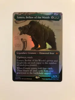 MTG Lumra, Bellow of the Woods Borderless Foil (BLB) â€“ Never Played â€“ Mint - Image 1