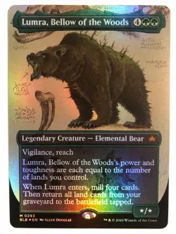 MTG Lumra, Bellow of the Woods Borderless Foil (BLB) â€“ Never Played â€“ Mint - Image 2
