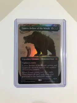 MTG Lumra, Bellow of the Woods Borderless Foil (BLB) â€“ Never Played â€“ Mint - Image 9
