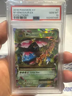 2016 POKEMON XY EVOLUTIONS #2 M VENUSAUR EX MEGA PSA 10 GEM MINT ðŸ’Ž - Image 1