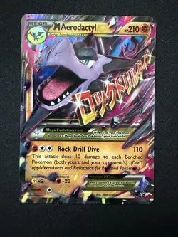PokÃ©mon TCG Mega-Aerodactyl-EX Black Star Promo Card XY XY98 Holo - Image 1