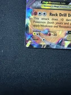 PokÃ©mon TCG Mega-Aerodactyl-EX Black Star Promo Card XY XY98 Holo - Image 5