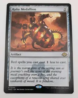 Ruby Medallion Modern Horizons MH3 #295 1x MTG Magic the Gathering x1 Regular - Image 1