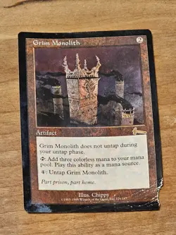 MTG Urza's Legacy Grim Monolith Magic the Gathering Card Epic Mana Artifact #2 - Image 1