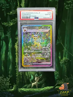 Pokemon PSA 10 Leafeon ex 200/187 Japanese Terastal Festival ex SV8a SAR Mint - Image 1