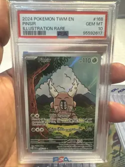 POKEMON 2024 SV Twilight Masquerade Pinsir 168/167 IR PSA 10 Gem Mint - Image 1