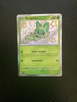 Pokemon Sprigatito SVP 076 Black Star Promo Holo NM - Image 1