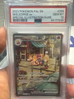 2023 POKEMON PALDEA EVOLVED SPECIAL ILLUSTRATION RARE SKELEDIRGE EX PSA 10 - Image 1