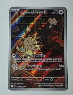 PokÃ©mon TCG Team Rockets Meowth Card 203/182 Destined Rivals Set (2/2 I Have) - Image 1