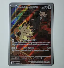 PokÃ©mon TCG Team Rockets Meowth Card 203/182 Destined Rivals Set (1/2 I Have) - Image 1