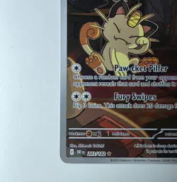 PokÃ©mon TCG Team Rockets Meowth Card 203/182 Destined Rivals Set (1/2 I Have) - Image 3