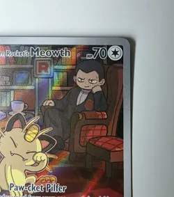 PokÃ©mon TCG Team Rockets Meowth Card 203/182 Destined Rivals Set (1/2 I Have) - Image 5