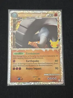 Donphan (Prime) 107/123 Celebrations: Classic Collection Holo Rare Pokemon TCG  - Image 1