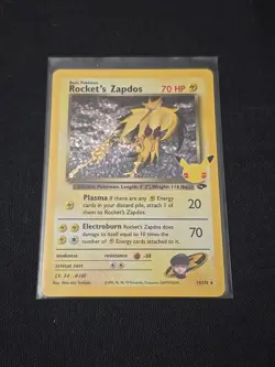 Rocket's Zapdos 15/132 Celebrations: Classic Collection Holo Rare Pokemon TCG NM - Image 1